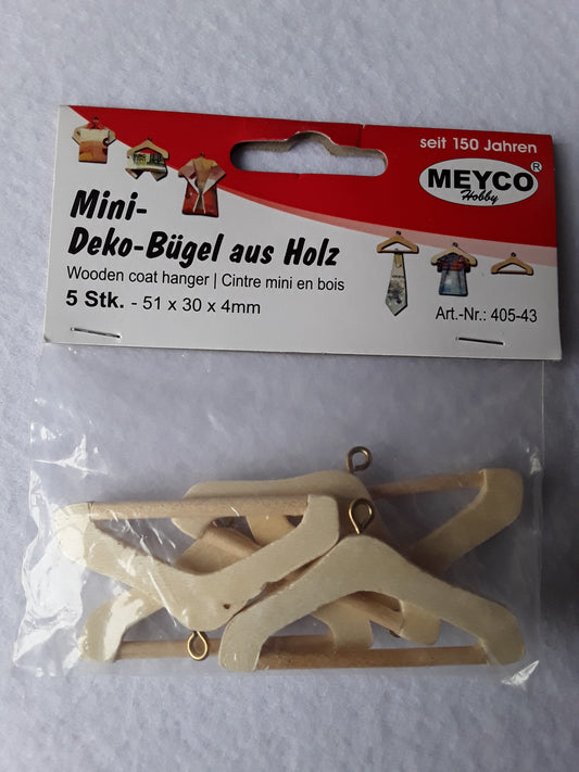 Mini Deko Holzbügel